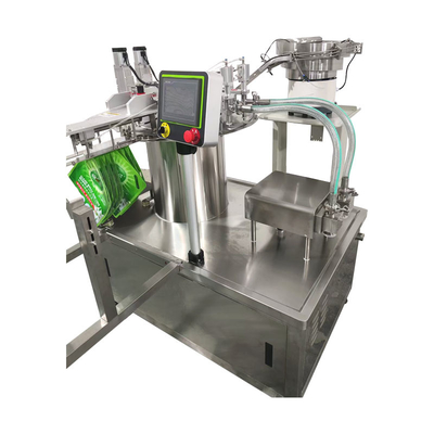 Double-head Suction Nozzle Bag Filling and Capping Machine Filling Hand Sanitizer, Body Wash and Other Bag Packaging