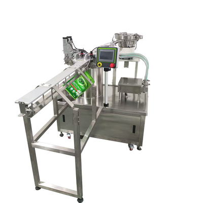 Double-head Suction Nozzle Bag Filling and Capping Machine Filling Hand Sanitizer, Body Wash and Other Bag Packaging