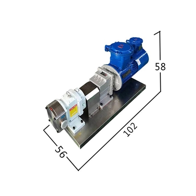Stainless Steel Food-grade Fluid Transfer Honey Syrup Milk CAM Rotor Pump