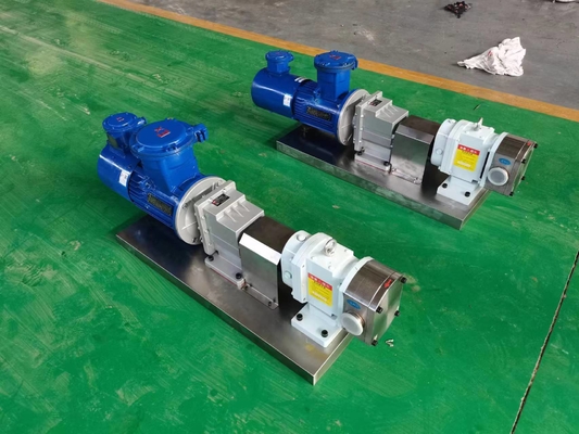 Stainless Steel Food-grade Fluid Transfer Honey Syrup Milk CAM Rotor Pump