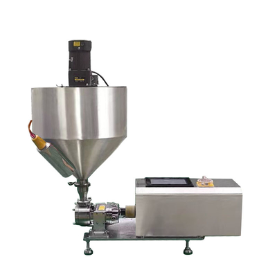 Semi-automatic Rotor Pump Peanut Butter Ketchup Honey Paint Pigment Cream Heating Hopper Filling Machine